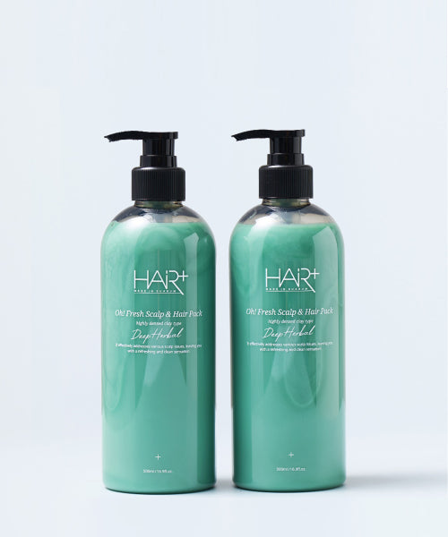 HAIRPLUS Ofresh Hair Loss Relief Cooling Scalp & Hair Pack 500ml (2 packs)