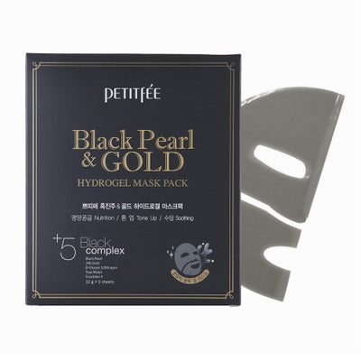 PETITFEE Black Pearl & Gold Hydrogel Mask Pack