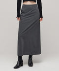 MUSINSA STANDARD WOMAN MUSINSA STANDARD WOMAN Maxi Skirt Medium Gray