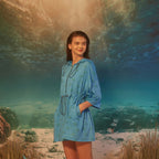 SALTY FLOWER SALTY FLOWER Polyp Hood Anorak Blue