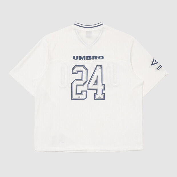 UMBRO Chant Mesh Women's Graphic Short Sleeve T-Shirt Ivory UR322CRS74