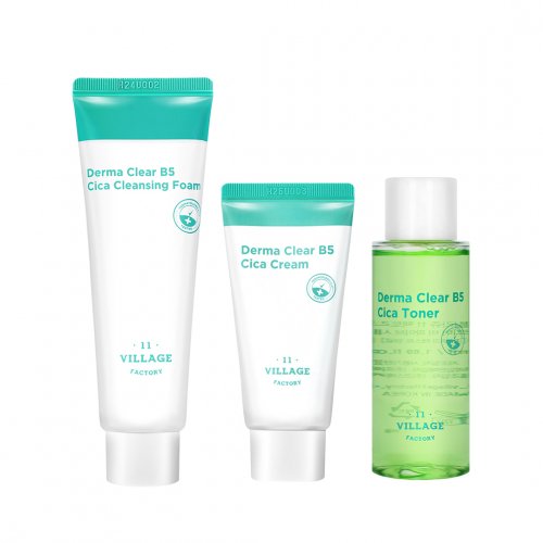 VILLAGE11FACTORY Derma Clear Cica B Five 3 Type Travel Skin Care