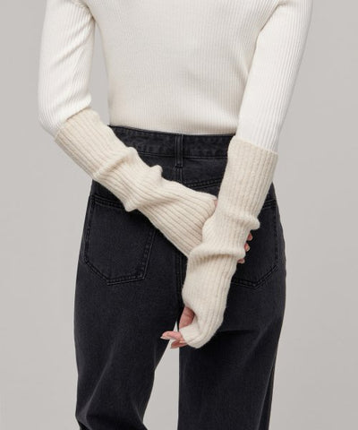 MUSINSA STANDARD WOMAN Women's Soft Boucle Hand Warmer [Cream]