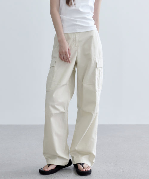 MUSINSA STANDARD WOMAN MUSINSA STANDARD WOMAN Women's Wide Cargo Pants Cream