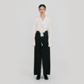 EENK ZAZZE Front Slit Straight Skirt - Black