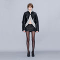 YCH SEQUINNED MINI SKORT BLACK (W23SK510BK)