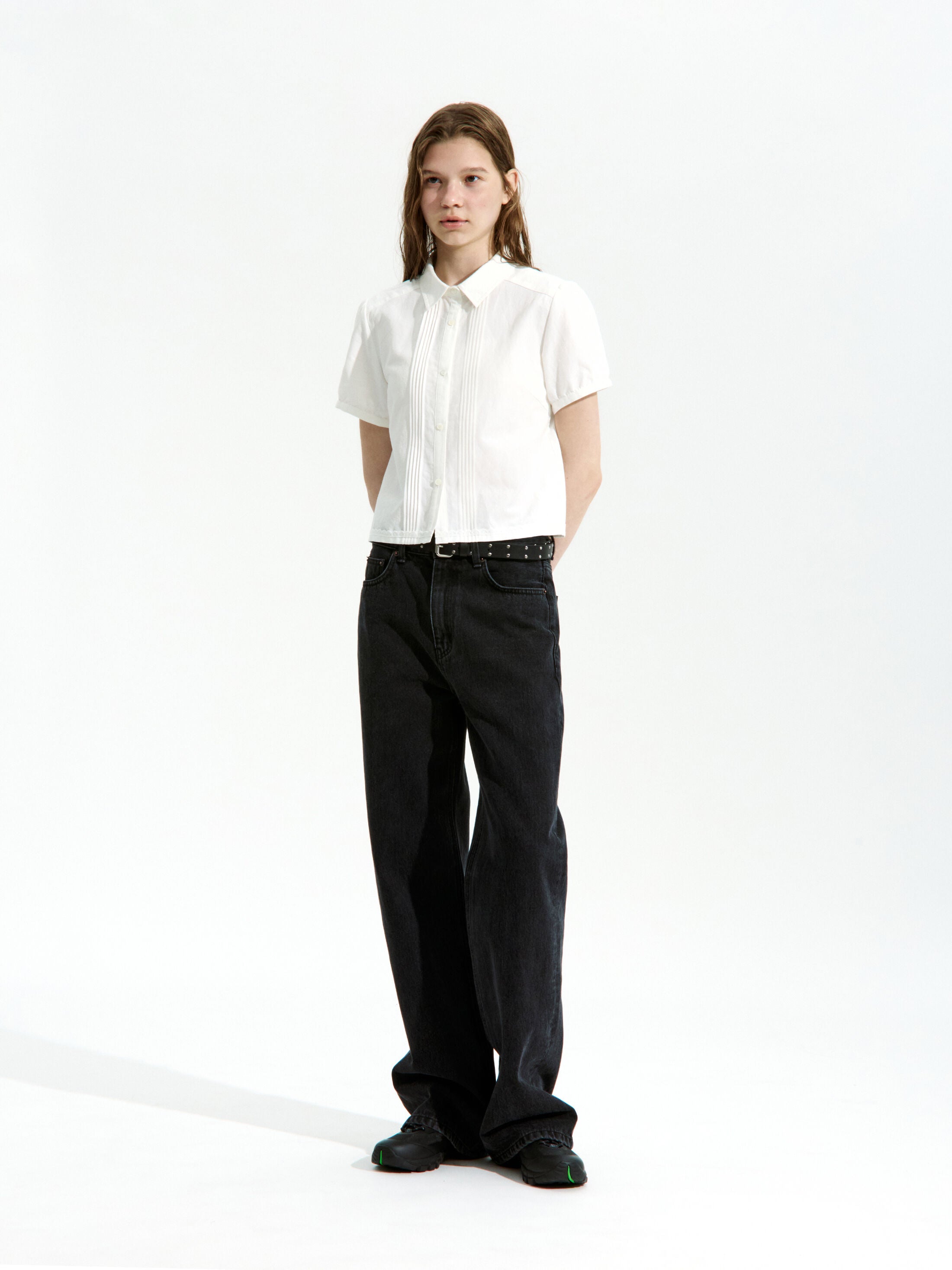 LOW CLASSIC BAMBOO LACE SHIRT_OFF WHITE_LC252BL03OW