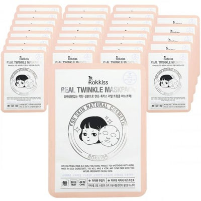 ROKKISS Mildly Acidic Real Twinkle Mask Pack 30 Sheets