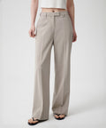 MUSINSA STANDARD WOMAN MUSINSA STANDARD WOMAN Slacks Wide Hidden Banding Light Beige