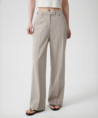 MUSINSA STANDARD WOMAN MUSINSA STANDARD WOMAN Slacks Wide Hidden Banding Light Beige