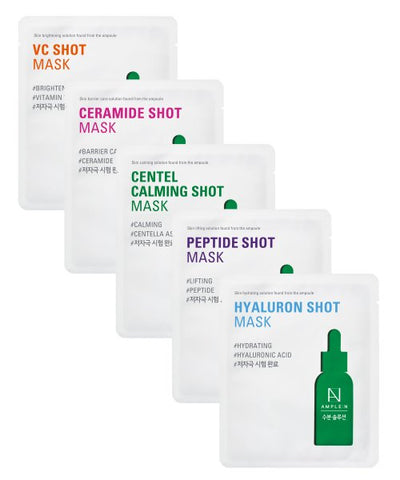 AMPLEN Sheet Mask Variety Pack 5 Sheets