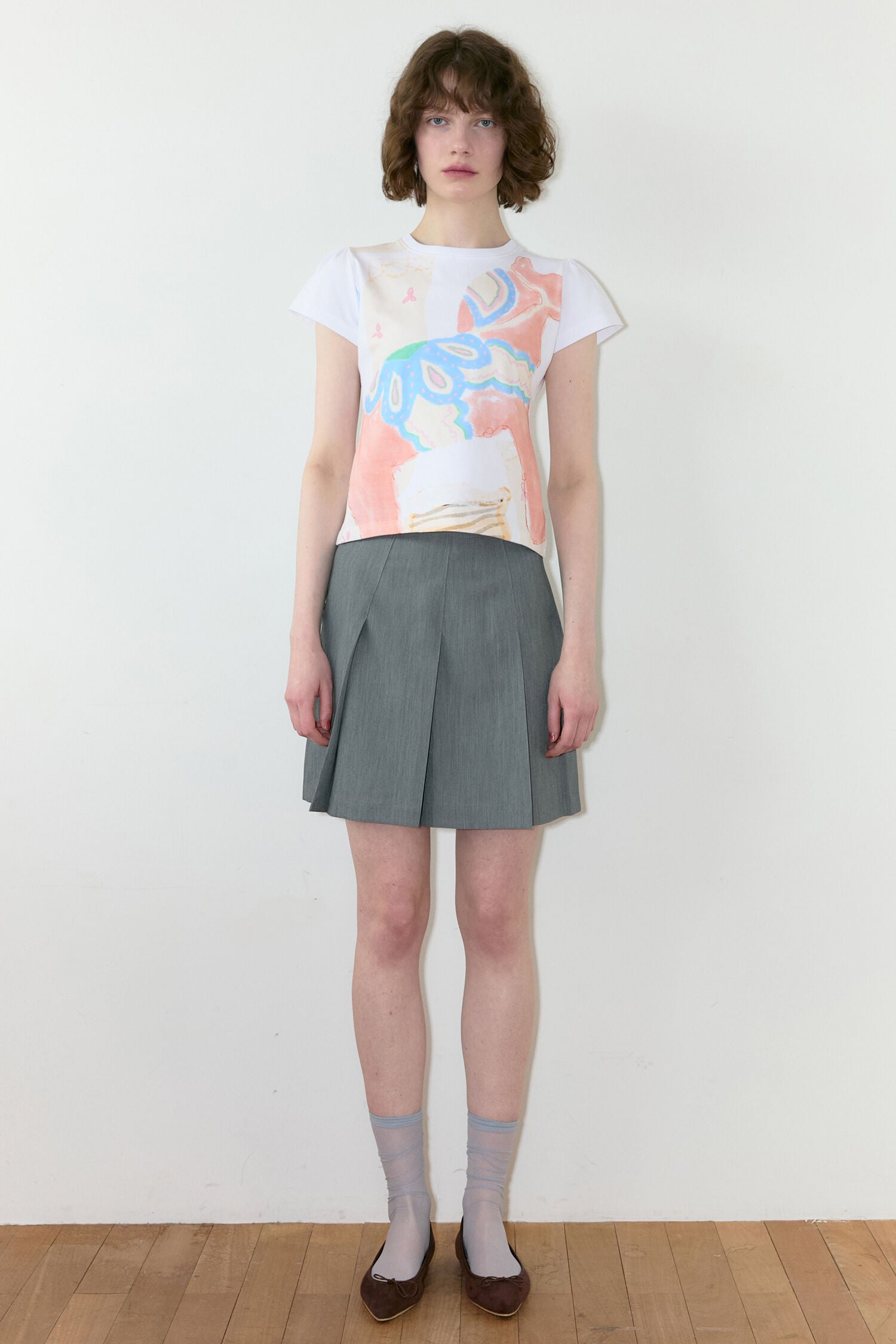 SINOON Big Pony Toy Puff T-Shirt (White)