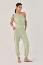 OZEZ OZEZ Jumpsuit Stitched Smoking - Pastel Green