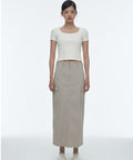 MUSINSA STANDARD WOMAN MUSINSA STANDARD WOMAN Women's Cargo Maxi Skirt [Light Beige]