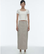 MUSINSA STANDARD WOMAN MUSINSA STANDARD WOMAN Women's Cargo Maxi Skirt [Light Beige]