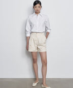 MUSINSA STANDARD WOMAN MUSINSA STANDARD WOMAN Women's Two-Tuck Wide Chino Shorts Cream