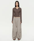 MUSINSA STANDARD WOMAN MUSINSA STANDARD WOMAN Women's Parachute Pants [Light Beige]