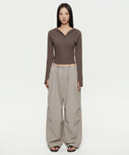 MUSINSA STANDARD WOMAN MUSINSA STANDARD WOMAN Women's Parachute Pants [Light Beige]
