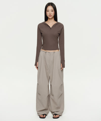 MUSINSA STANDARD WOMAN Women's Parachute Pants [Light Beige]