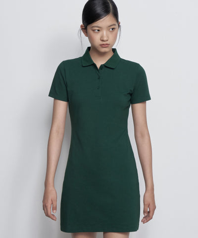 MUSINSA STANDARD WOMAN Women’s Pique Polo One-Piece Green
