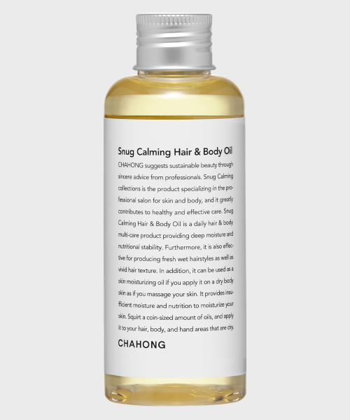 CHAHONG (Slick and shiny texture) Snug Calming Hair and Body Oil 150 ml