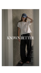 KNOWN BETTER Side tuck strap T-shirt [KNSS03TS08]_Ivory