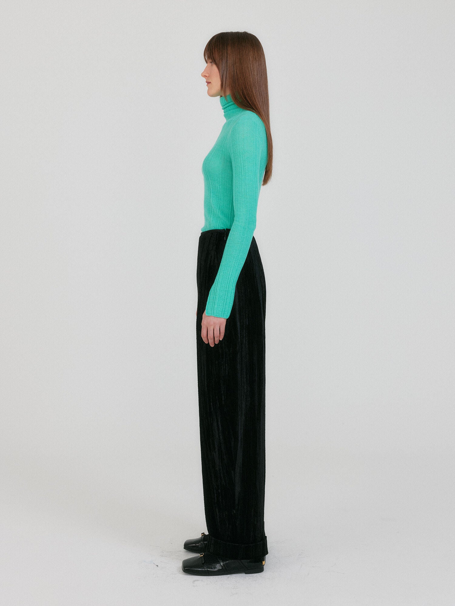 EENK ZIAH High Neck Knit Top - Mint