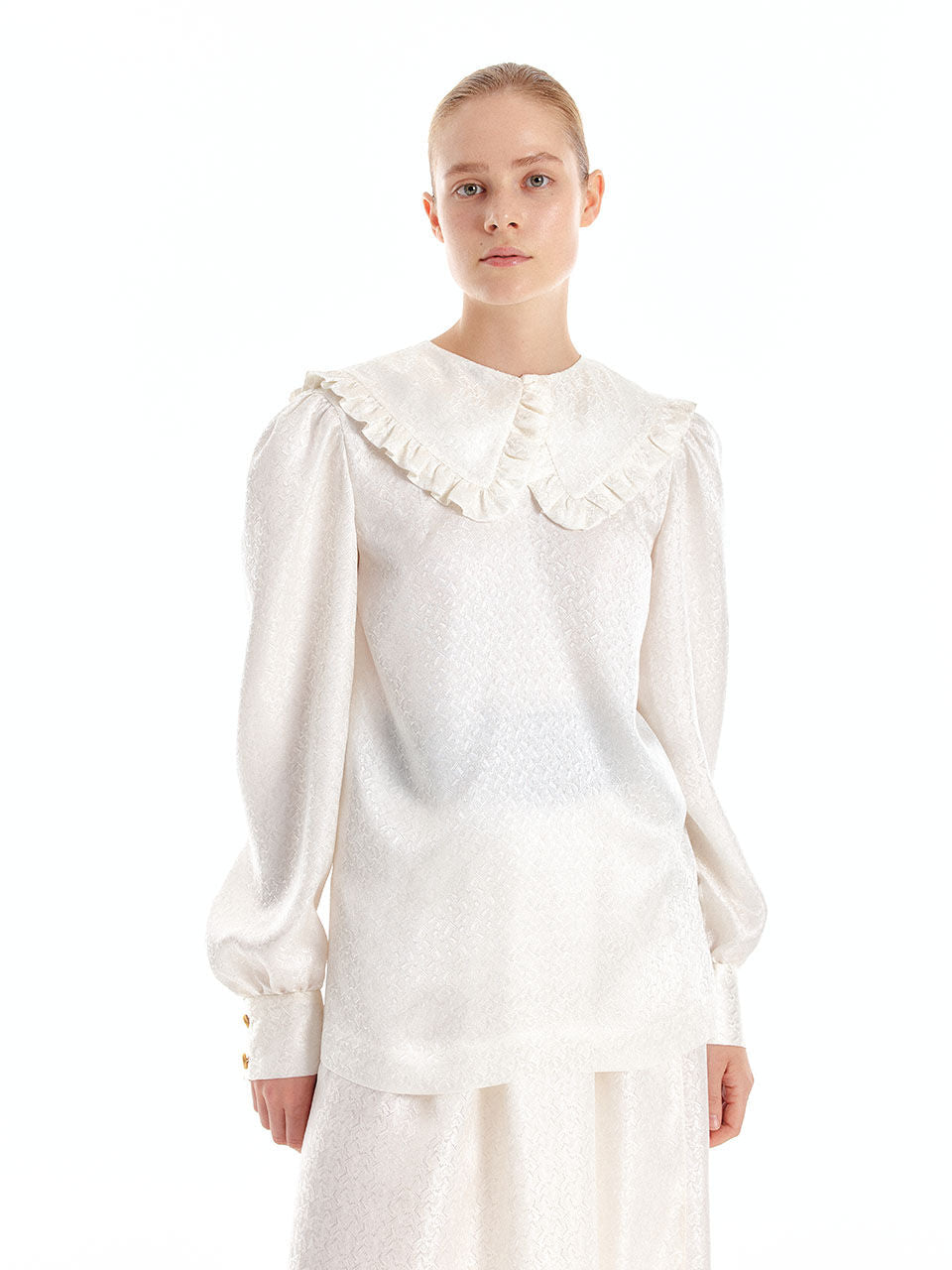 EENK EENK Blouse Frilled Collar - Ivory
