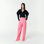 YCH OFF-SHOULDER CARDIGAN BLACK (F23KT803BK)