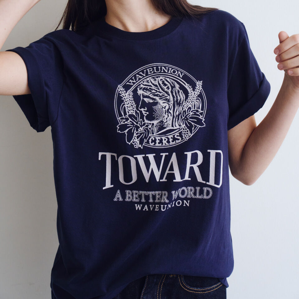 WAVE UNION Toward T-shirt Navy