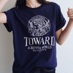 WAVE UNION Toward T-shirt Navy