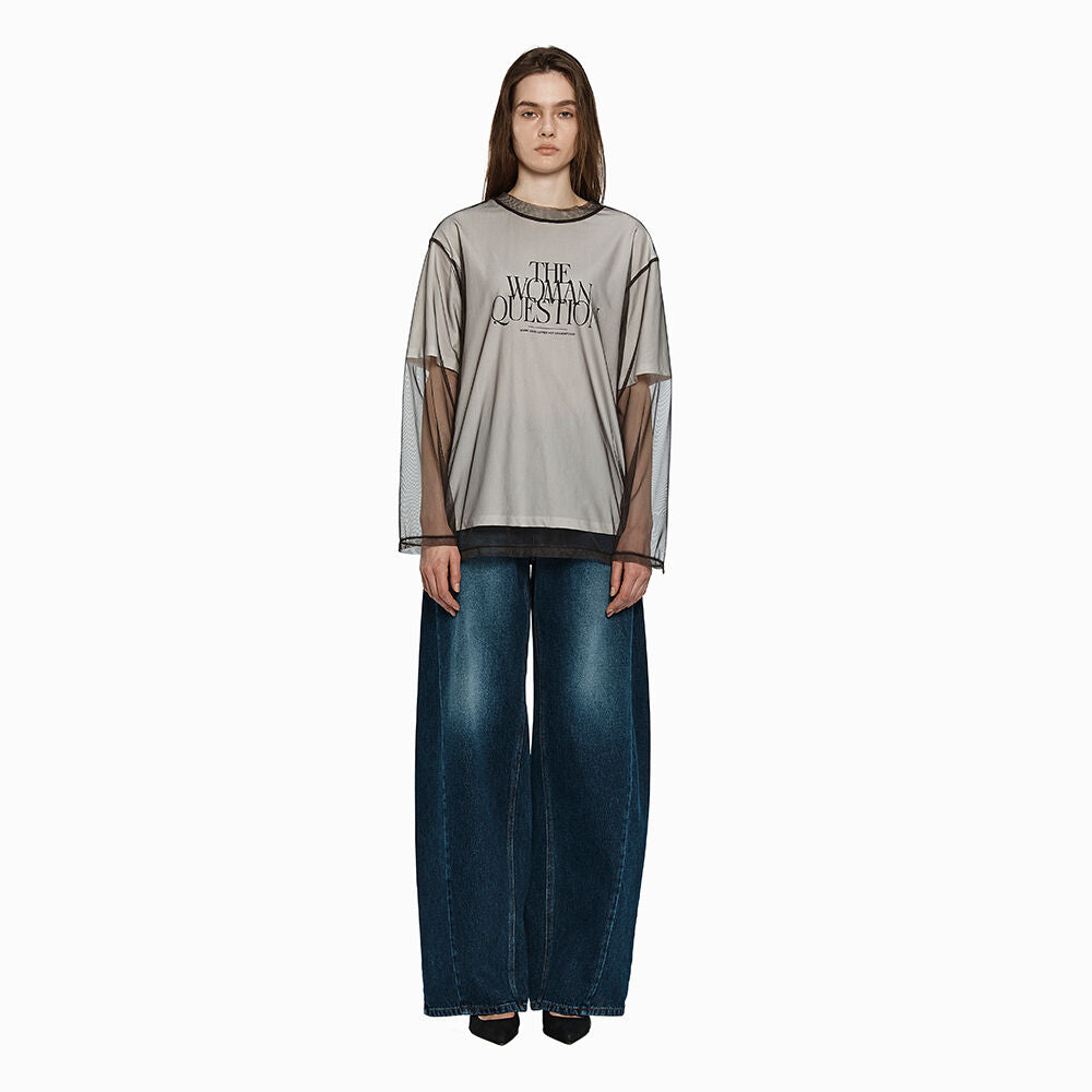 YCH SIGNATURE CURVED JEAN BLUE (W24DB8031BL)