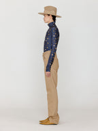 EENK EENK T-Shirt VOL Pattern Turtleneck Top