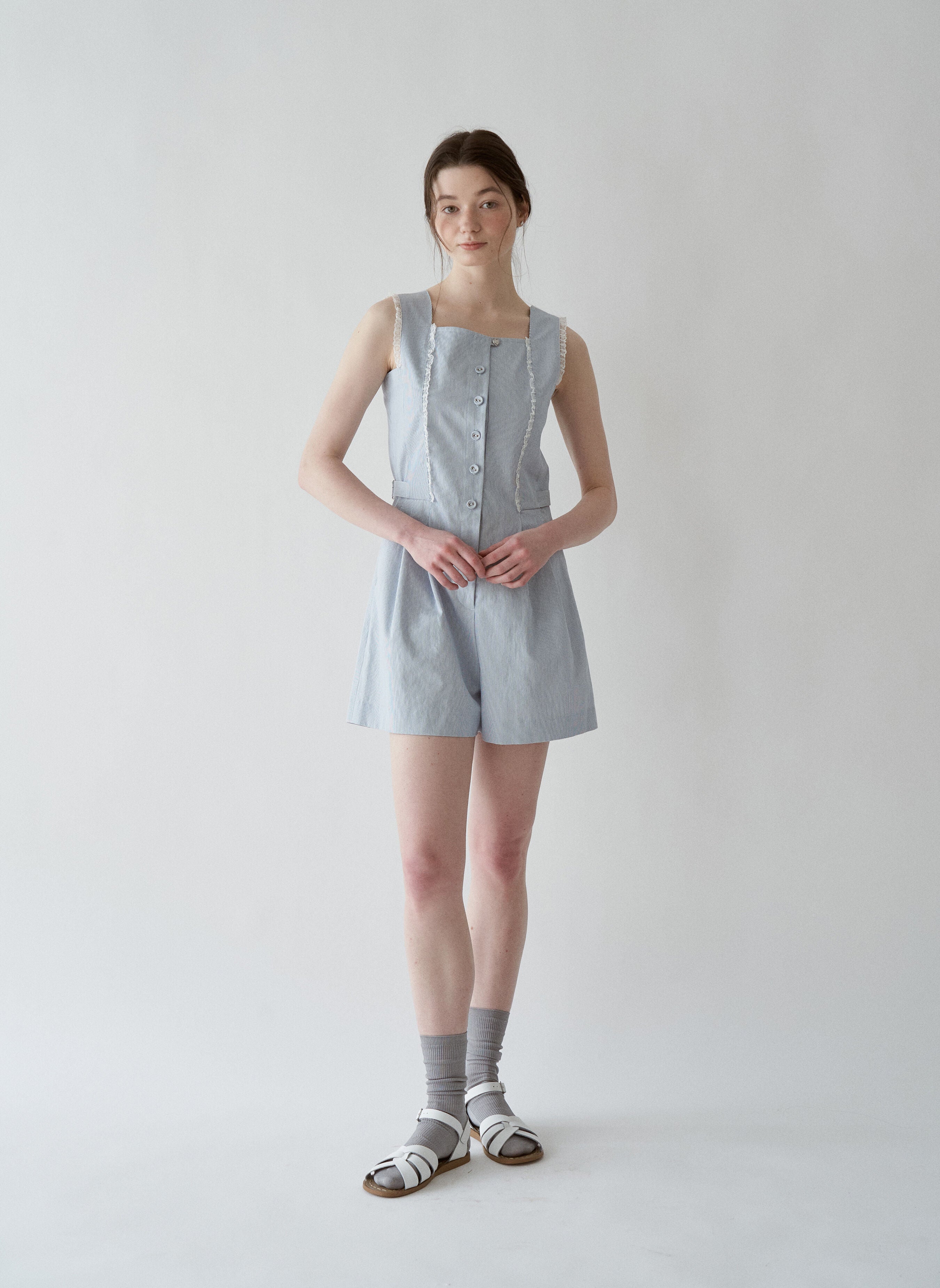 J'ASP J'ASP Jumpsuit Skyblue