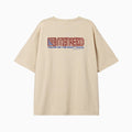 MENASOO Squared Hearttrack Graphic T Shirt_Oatmeal