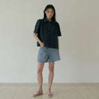 LINGSEOUL tencel shirring blouse (3color)