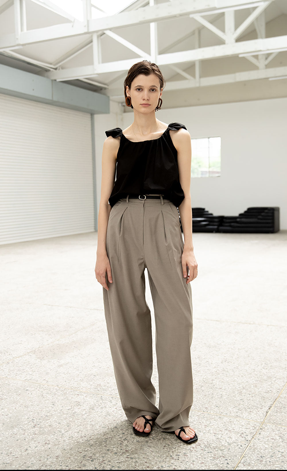 OUI MAIS NON Cloud cotton sleeveless top
