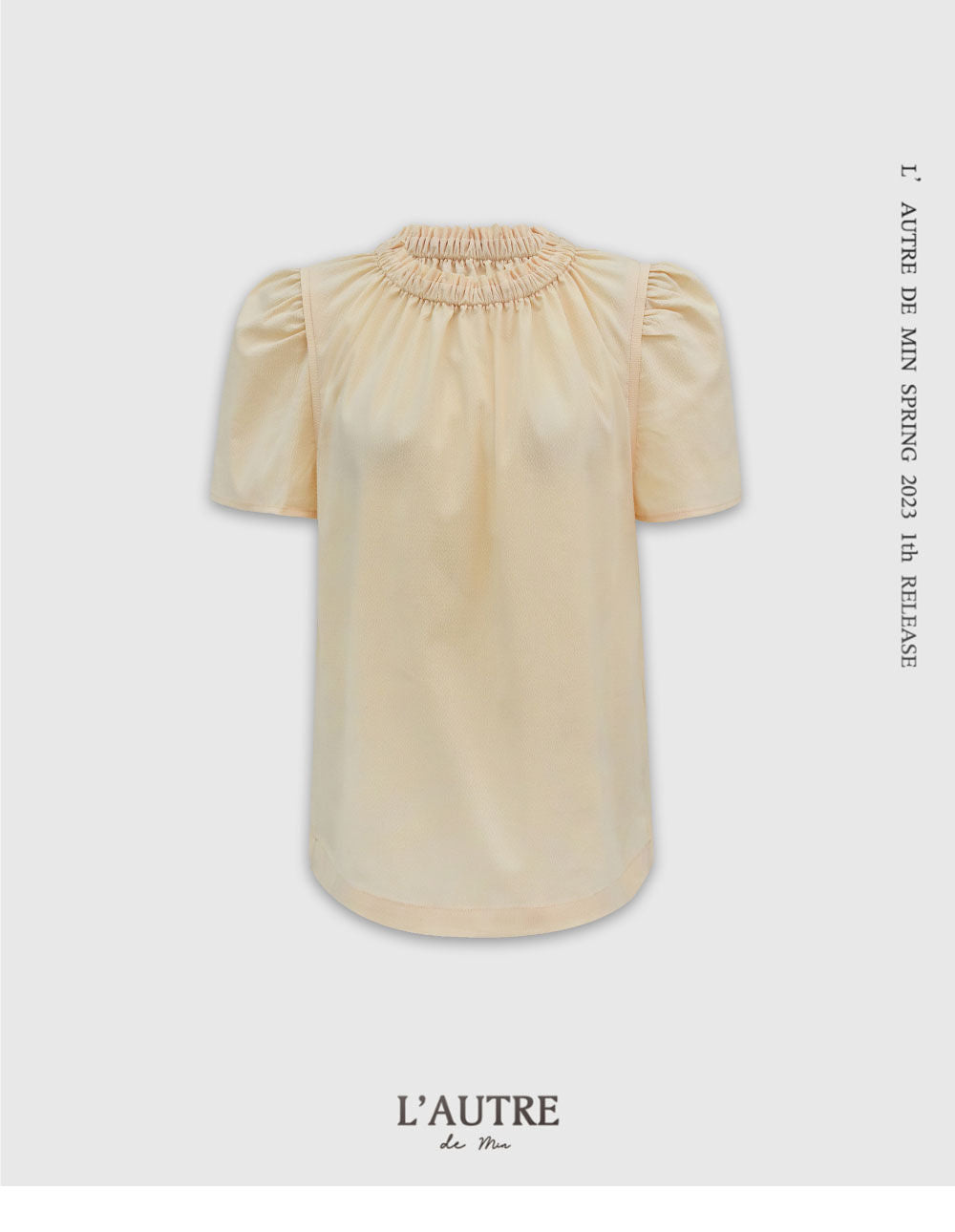L'AUTRE DE MIN [Add color] Lautre Jane Puff Butter Blouse