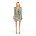 EENK UTO Frilled Mini Skirt - Green/Yellow Multi