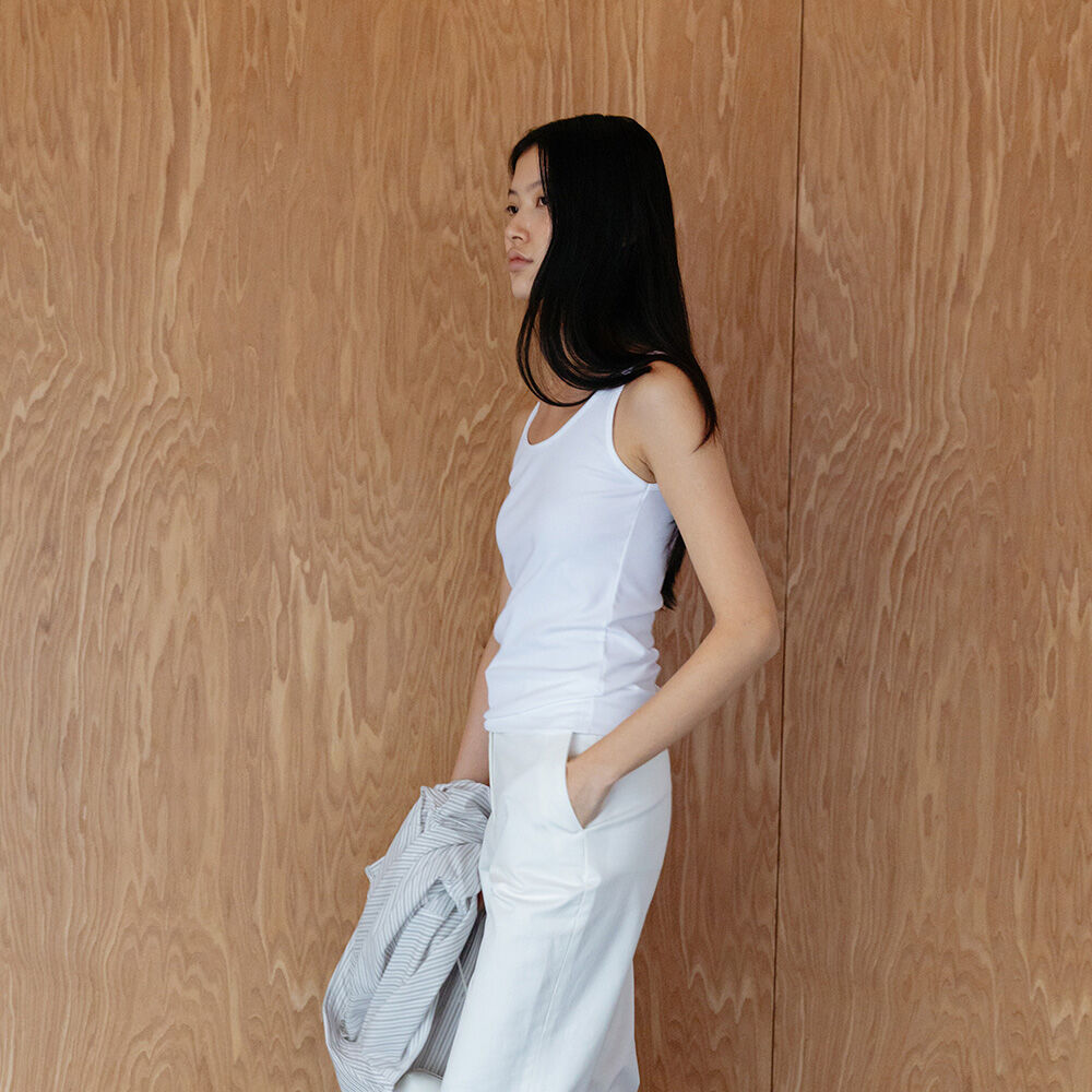 RRACE [2nd reorder] 90s U-Neck Sleeveless_White