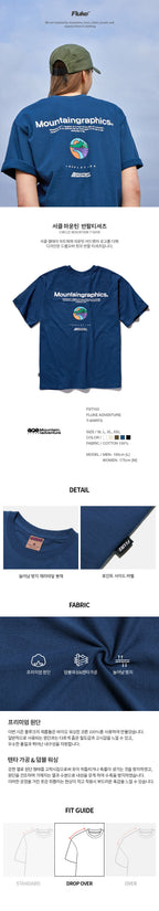 FLUKE Fluke Circle Mountain Short Sleeve T-Shirt FST163 / 5color