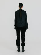 EENK ZIRYNA Classic Shirt with Brooch - Black
