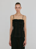 EENK ZENNY Fitted Sleeveless Top - Black