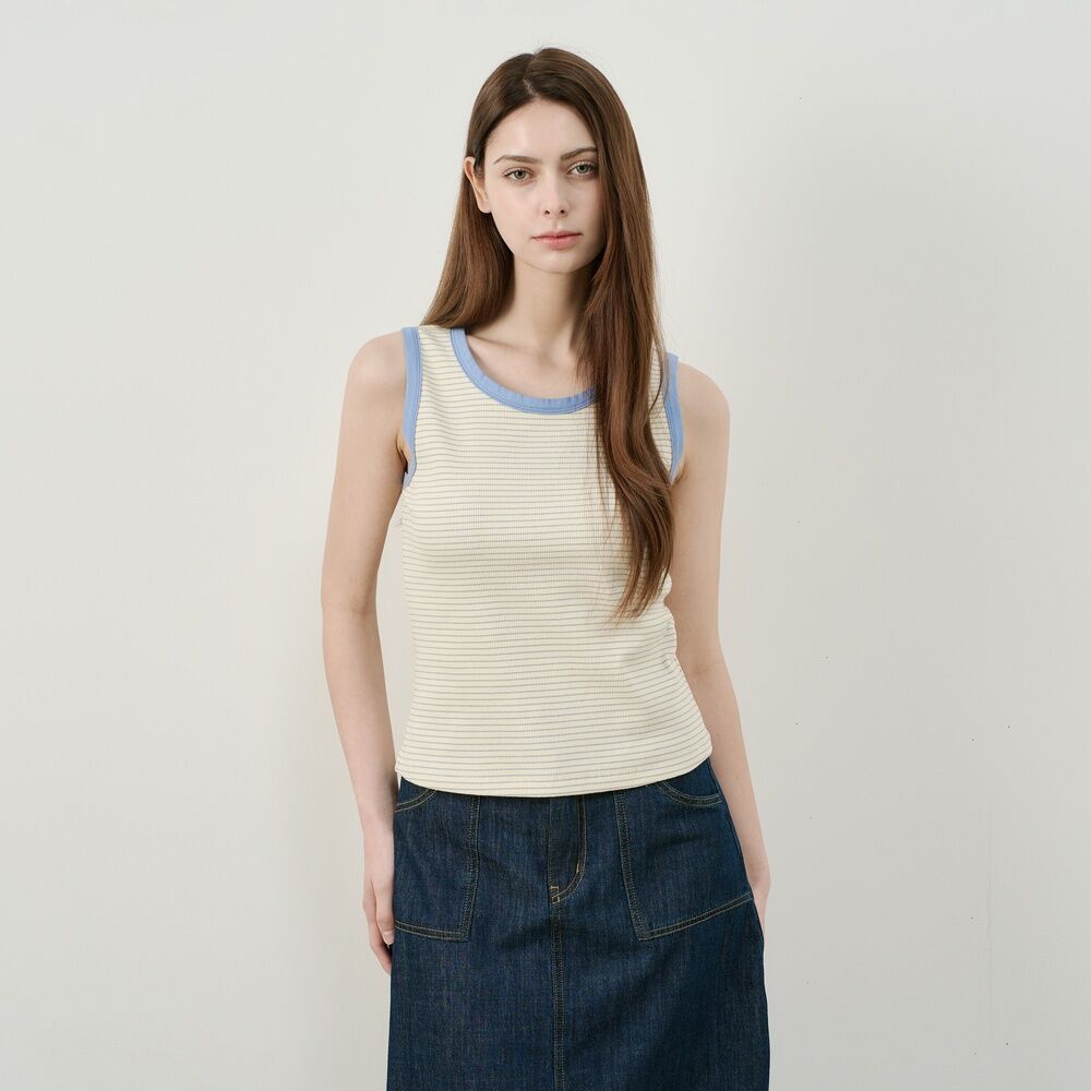 MIND BRIDGE WOMEN [ON][W]Stripe sleeveless top - 4color M1TS32A5