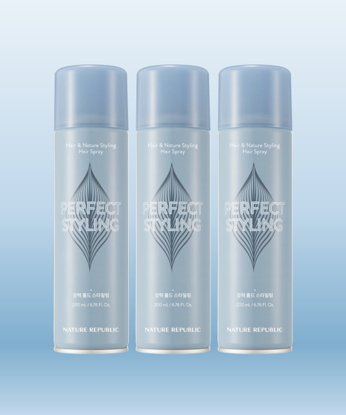 Nature Republic [3PACK] Hair & Nature Perfect Styling Hair Spray 200ml
