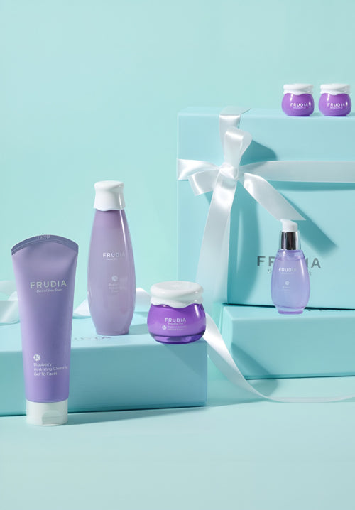 FRUDIA [2 mini creams given away] Blueberry Hydrating Intensive Highly Moisturizing 4-piece Set
