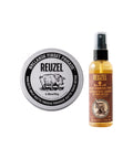 REUZEL Concrete Hold Matt Pomade 95g + Spray Grooming Tonic 100ml