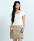MUSINSA STANDARD WOMAN MUSINSA STANDARD WOMAN T-Shirt Slim Square Neck