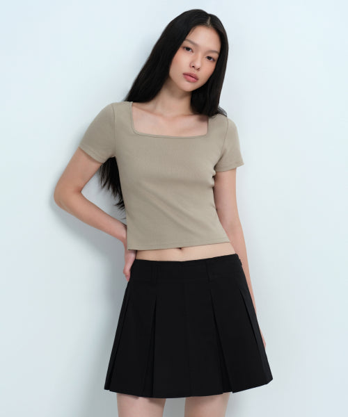 MUSINSA STANDARD WOMAN MUSINSA STANDARD WOMAN T-Shirt Slim Square Neck