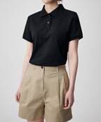 MUSINSA STANDARD WOMAN MUSINSA STANDARD WOMAN Women’s Pique Polo Shirt Black
